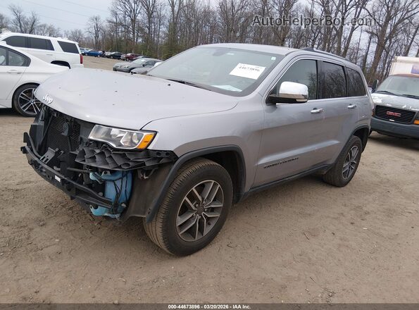 1C4RJEBG3KC656643 2019 JEEP GRAND CHEROKEE Gray Առջևի ձախ երեք քառորդ տեսարան