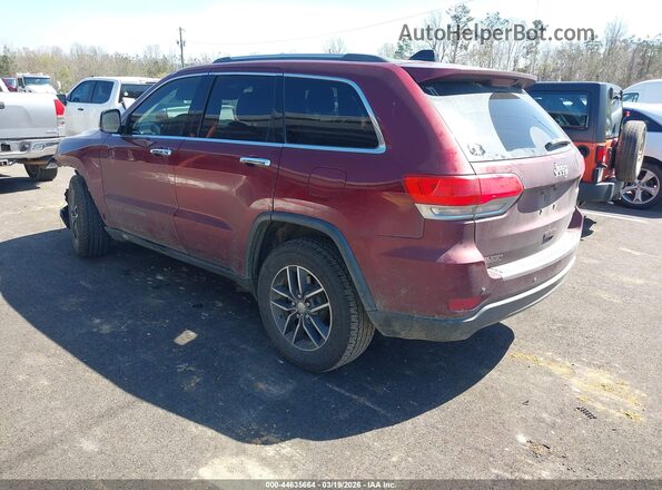 1C4RJEBG7JC437988 2018 JEEP GRAND CHEROKEE Красный Задняя левая четверть
