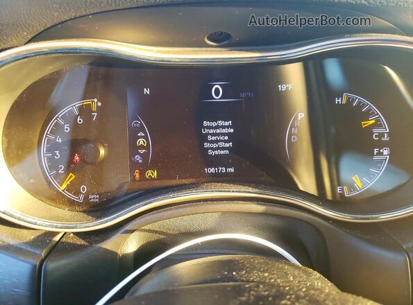 1C4RJEBGXGC418604 2016 JEEP GRAND Черный Вид щитка приборов