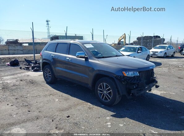 1C4RJEBGXHC659483 2017 JEEP GRAND CHEROKEE Серый Передняя правая четверть