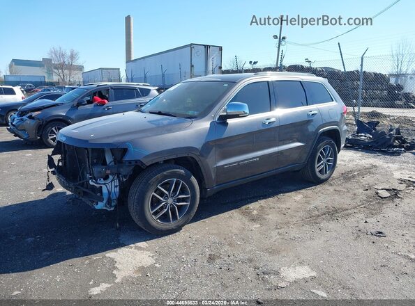 1C4RJEBGXHC659483 2017 JEEP GRAND CHEROKEE Серый Передняя левая четверть