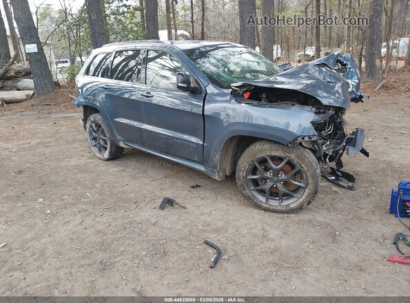 1C4RJFBG0KC674782 2019 JEEP GRAND CHEROKEE Синий Передняя правая четверть