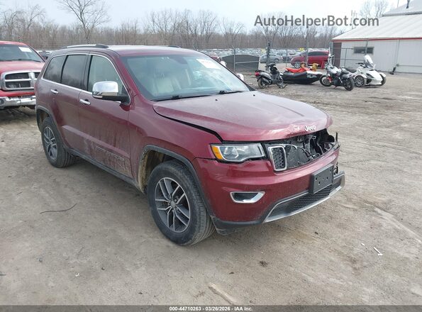 1C4RJFBG1JC388938 2018 JEEP GRAND CHEROKEE Красный Передняя правая четверть