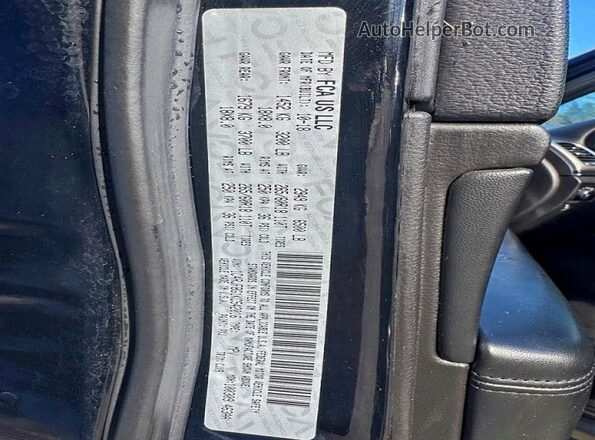 1C4RJFBG1KC542016 2019 JEEP GRAND Black VIN կոդի պիտակի տեսք