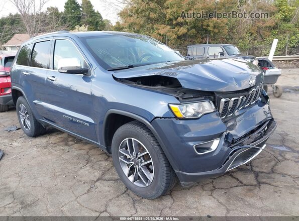 1C4RJFBG1KC823085 2019 JEEP GRAND CHEROKEE Синий Передняя правая четверть