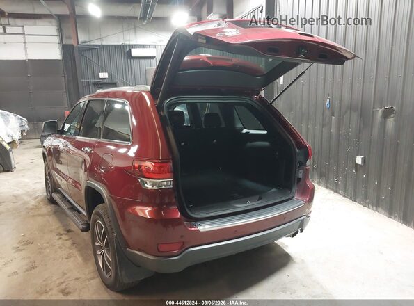 1C4RJFBG3MC507769 2021 JEEP GRAND CHEROKEE Бордовый Задняя левая четверть