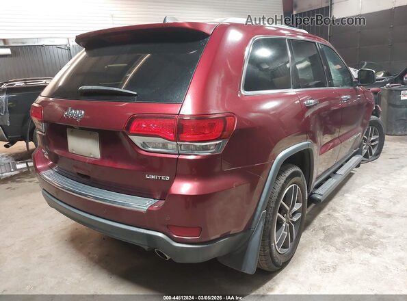 1C4RJFBG3MC507769 2021 JEEP GRAND CHEROKEE Бордовый Задняя правая четверть