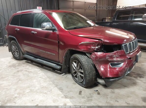 1C4RJFBG3MC507769 2021 JEEP GRAND CHEROKEE Бордовый Передняя правая четверть