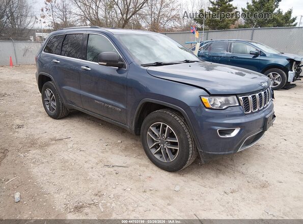 1C4RJFBG4LC379279 2020 JEEP GRAND CHEROKEE Синий Передняя правая четверть