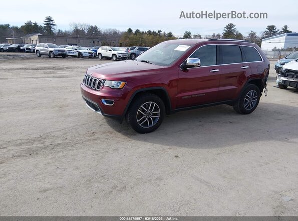 1C4RJFBG9MC705630 2021 JEEP GRAND CHEROKEE Бордовый Передняя левая четверть