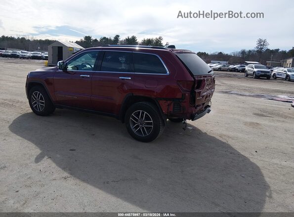 1C4RJFBG9MC705630 2021 JEEP GRAND CHEROKEE Бордовый Задняя левая четверть