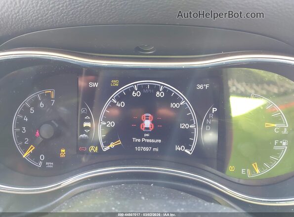 1C4RJFBGXGC489744 2016 JEEP GRAND CHEROKEE Черный Вид задних сидений