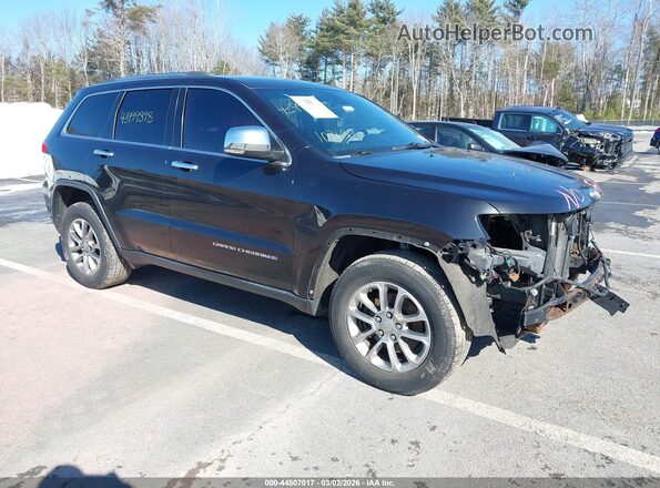 1C4RJFBGXGC489744 2016 JEEP GRAND CHEROKEE Черный Передняя правая четверть