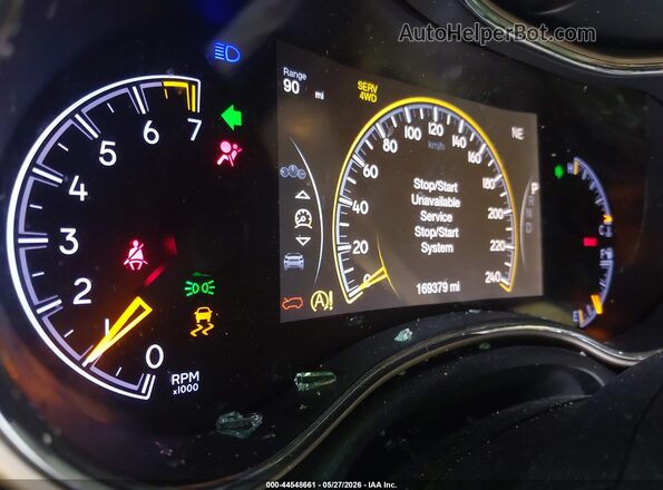 1C4RJFBGXGC491865 2016 JEEP GRAND CHEROKEE Black უკანა სავარძლების ხედი