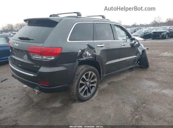 1C4RJFBT1JC166185 2018 JEEP GRAND CHEROKEE Серый Задняя правая четверть
