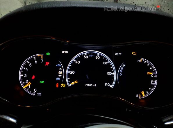1C4RJFCG5HC900449 2017 JEEP GRAND Black Widok zestawu wskaźników