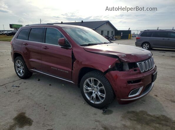 1C4RJFJT5HC940286 2017 JEEP GRAND Бордовый Передняя правая четверть