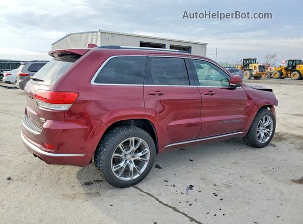 1C4RJFJT5HC940286 2017 JEEP GRAND Бордовый Задняя правая четверть