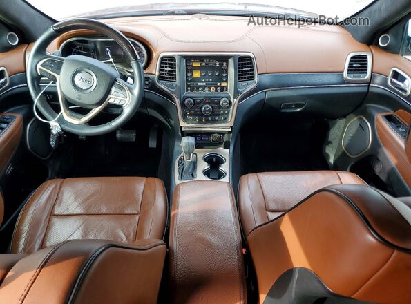1C4RJFJT5HC940286 2017 JEEP GRAND Бордовый Вид панели приборов