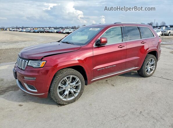1C4RJFJT5HC940286 2017 JEEP GRAND Бордовый Передняя левая четверть