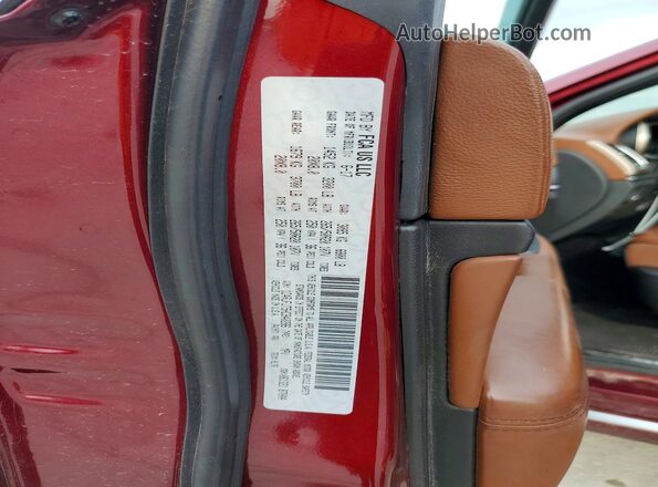 1C4RJFJT5HC940286 2017 JEEP GRAND Бордовый Панорамный вид салона 360°