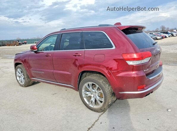 1C4RJFJT5HC940286 2017 JEEP GRAND Бордовый Задняя левая четверть