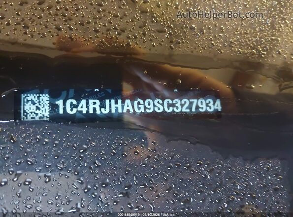 1C4RJHAG9SC327934 2025 JEEP GRAND CHEROKEE Белый Вид подкапотного пространства