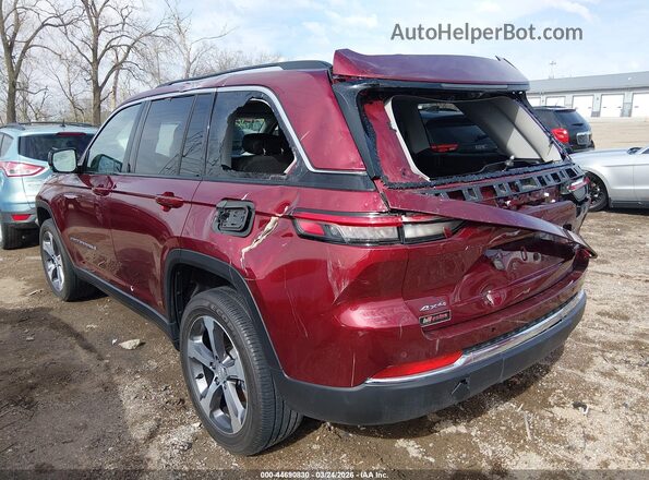 1C4RJHBG9PC601753 2023 JEEP GRAND CHEROKEE Red Trasero izquierdo