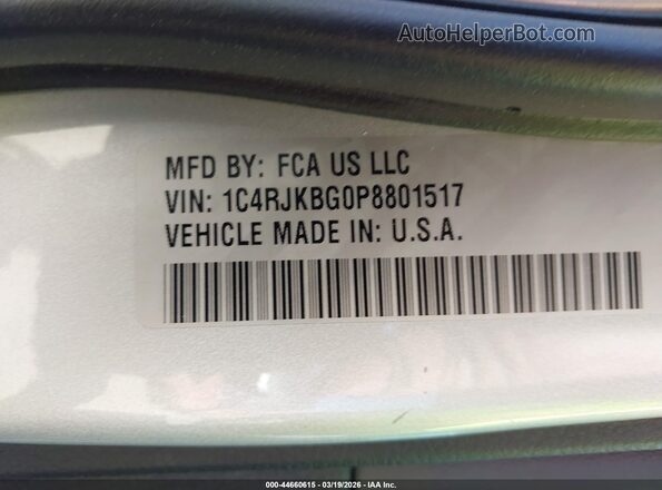 1C4RJKBG0P8801517 2023 JEEP GRAND CHEROKEE L Silver Вид підкапотного простору