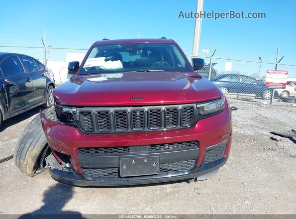 1C4RJKBG2N8547659 2022 JEEP GRAND CHEROKEE L Красный Вид щитка приборов