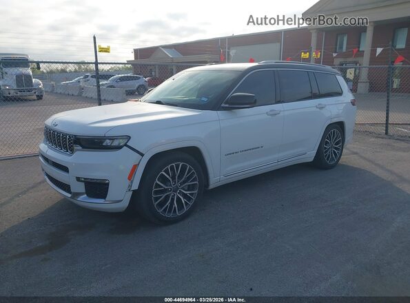 1C4RJKEGXM8192153 2021 JEEP GRAND CHEROKEE L Белый Передняя левая четверть