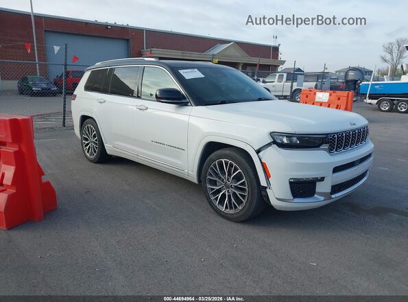 1C4RJKEGXM8192153 2021 JEEP GRAND CHEROKEE L Белый Передняя правая четверть