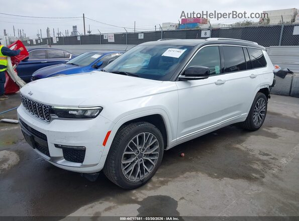 1C4RJKETXM8174944 2021 JEEP GRAND CHEROKEE L White Przód lewy