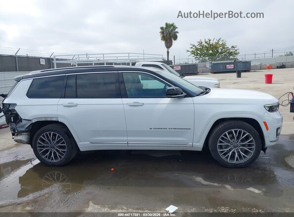 1C4RJKETXM8174944 2021 JEEP GRAND CHEROKEE L White Widok wnętrza 360 stopni
