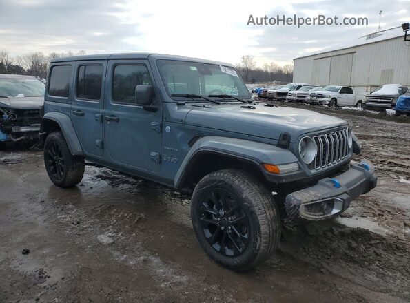 1C4RJXP61RW356202 2024 JEEP WRANGLER Синий Передняя правая четверть