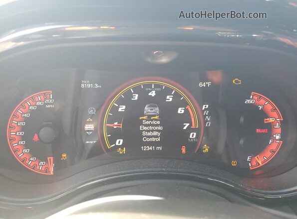 1C4SDHCT6LC285792 2024 DODGE DURANGO Белый Вид щитка приборов