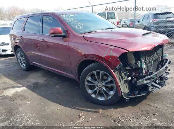 1C4SDJCT2KC780044 2019 DODGE DURANGO Красный Передняя правая четверть