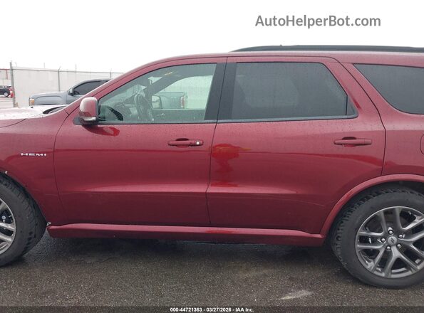 1C4SDJCT5NC134274 2022 DODGE DURANGO Темно-бордовый Панорамный вид салона 360°