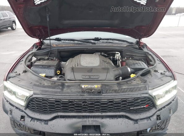 1C4SDJCT5NC134274 2022 DODGE DURANGO Темно-бордовый Вид сзади