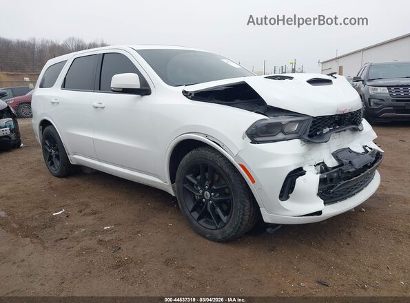 1C4SDJCT7MC662140 2021 DODGE DURANGO Белый Передняя правая четверть