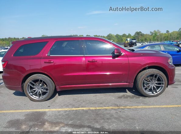 1C4SDJCT9JC209195 2018 DODGE DURANGO Красный Вид задней части салона
