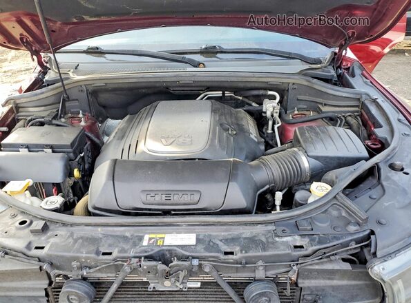 1C4SDJCTXJC202031 2018 DODGE DURANGO Red Vista de la etiqueta del VIN