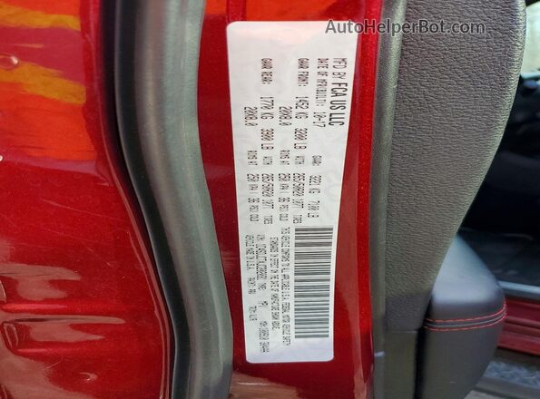 1C4SDJCTXJC202031 2018 DODGE DURANGO Red Vista interior de 360 grados