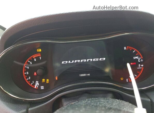 1C4SDJCTXJC202031 2018 DODGE DURANGO Red Vista de los asientos traseros