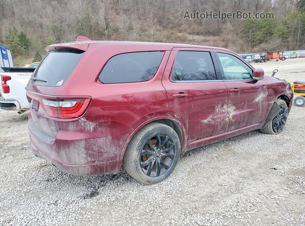 1C4SDJCTXKC723090 2019 DODGE DURANGO Maroon Հետևի աջ