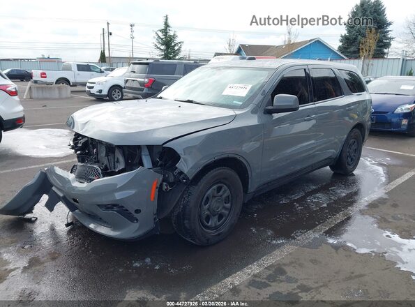 1C4SDJFT8MC792388 2021 DODGE DURANGO Серый Передняя левая четверть