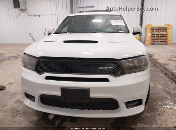 1C4SDJGJ0JC415790 2018 DODGE DURANGO Белый Вид щитка приборов