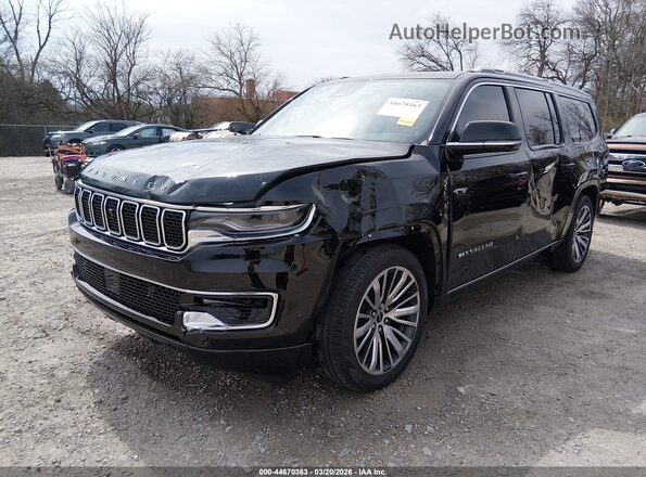 1C4SJSBP8SS533555 2025 JEEP WAGONEER L Черный Передняя левая четверть