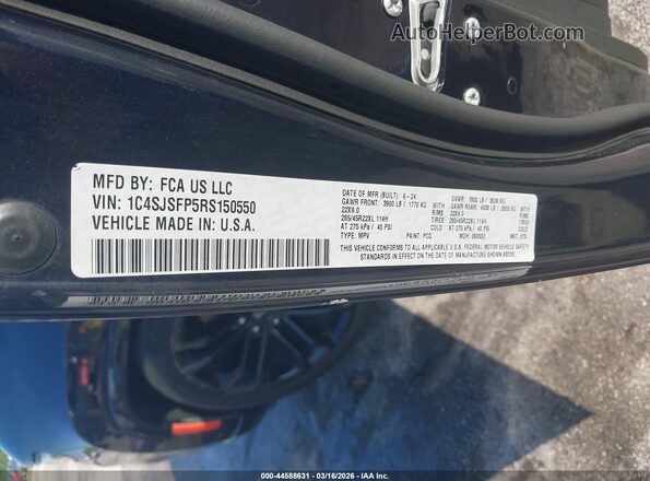 1C4SJSFP5RS150550 2024 JEEP GRAND WAGONEER L Dark Blue ძრავის განყოფილების ხედი