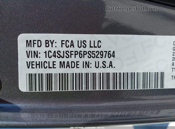 1C4SJSFP6PS529764 2023 JEEP GRAND WAGONEER L Black Շարժիչի բաժամունքի տեսք